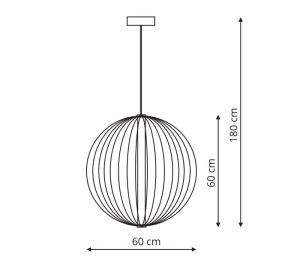 Treviso lampa wisząca duża złota LP-798/1P L GD