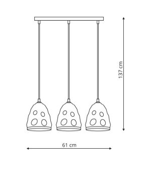 Melt 3 lampa wisząca LP-126/3L