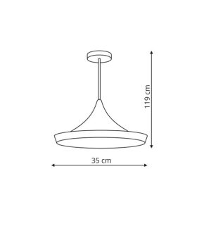 Sona 1 lampa wisząca biała LP-42012/1P