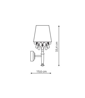 Vigo kinkiet biały LP-0412/1W WH