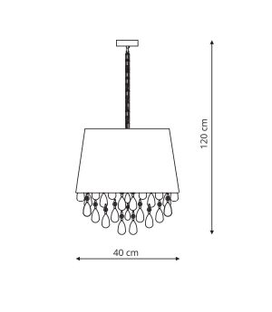 VIGO lampa wisząca biała LP-0412/1P WH