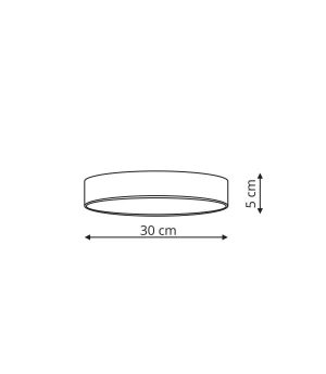 Rapido plafon mały biały 4000K LP-433/1C S WH