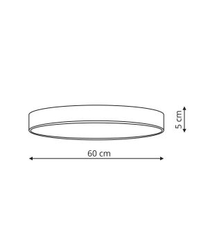 Rapido plafon duży biały 4000K LP-433/1C L WH