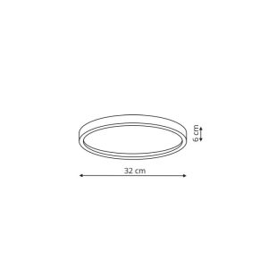 Arctic plafon biały IP54 LP-2511/1C-32 WH