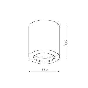 Faro oprawa natynkowa chrom IP65 LP-6510/1SM CH