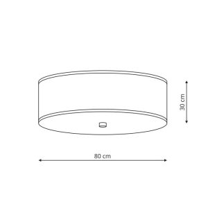 Girona plafon biały 80cm LP-2190/6C-80 WH