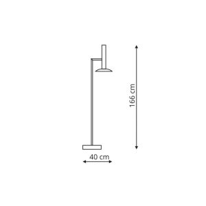 HAT podłogowa biała LP-1661/1F WH