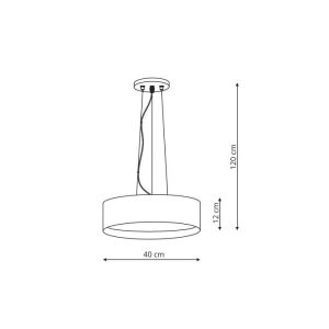 Hudson lampa wisząca biała LP-043/1P WH