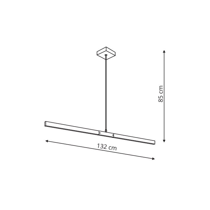 Lugano 1 Lampa Wisząca Lp-2828/1P -132 zdjęcie nr 2