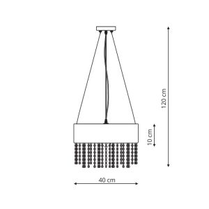 Madryt lampa wisząca biała LP-81458/1P WH