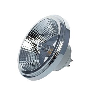 Żarówka ES111 GU10 LED 9W 3000K plastik+aluminium biało-srebrna