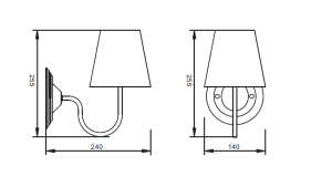 Werona kinkiet LP-88439/1W