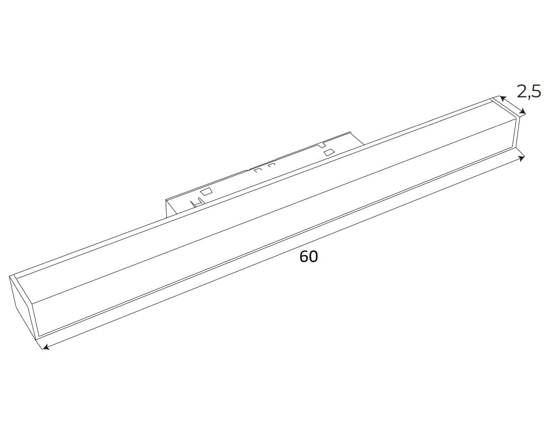 Lampa Magnetyczna Liniowa System Zigbee