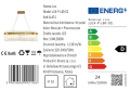 Lux - żyrandol kryształowy podłużny 100cm