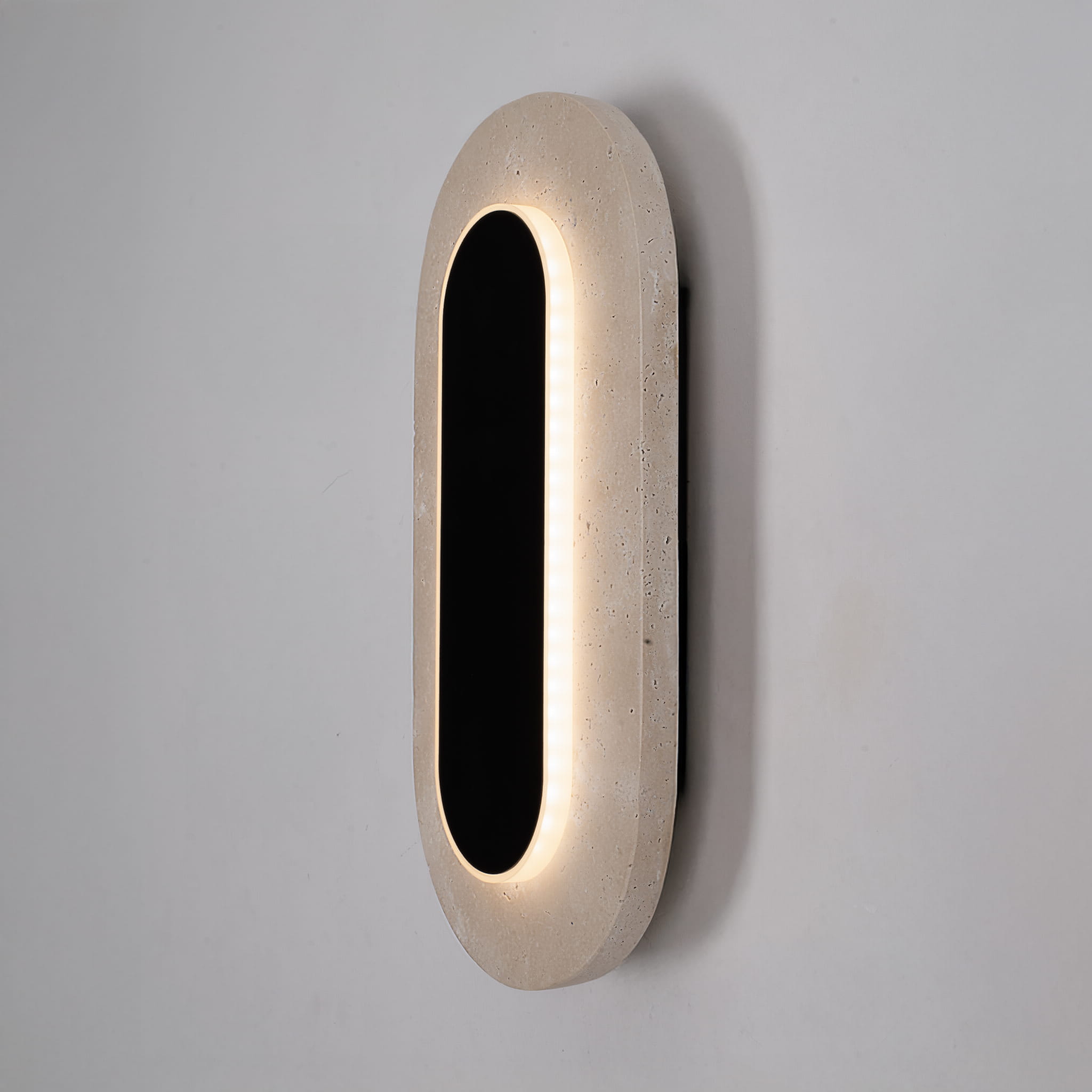 Kinkiet Travertino Oval 10w