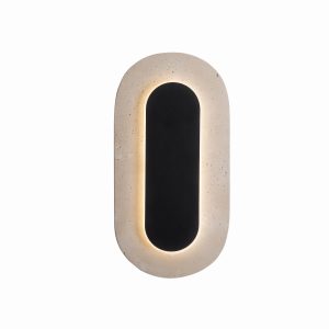 Kinkiet Travertino Oval 10w