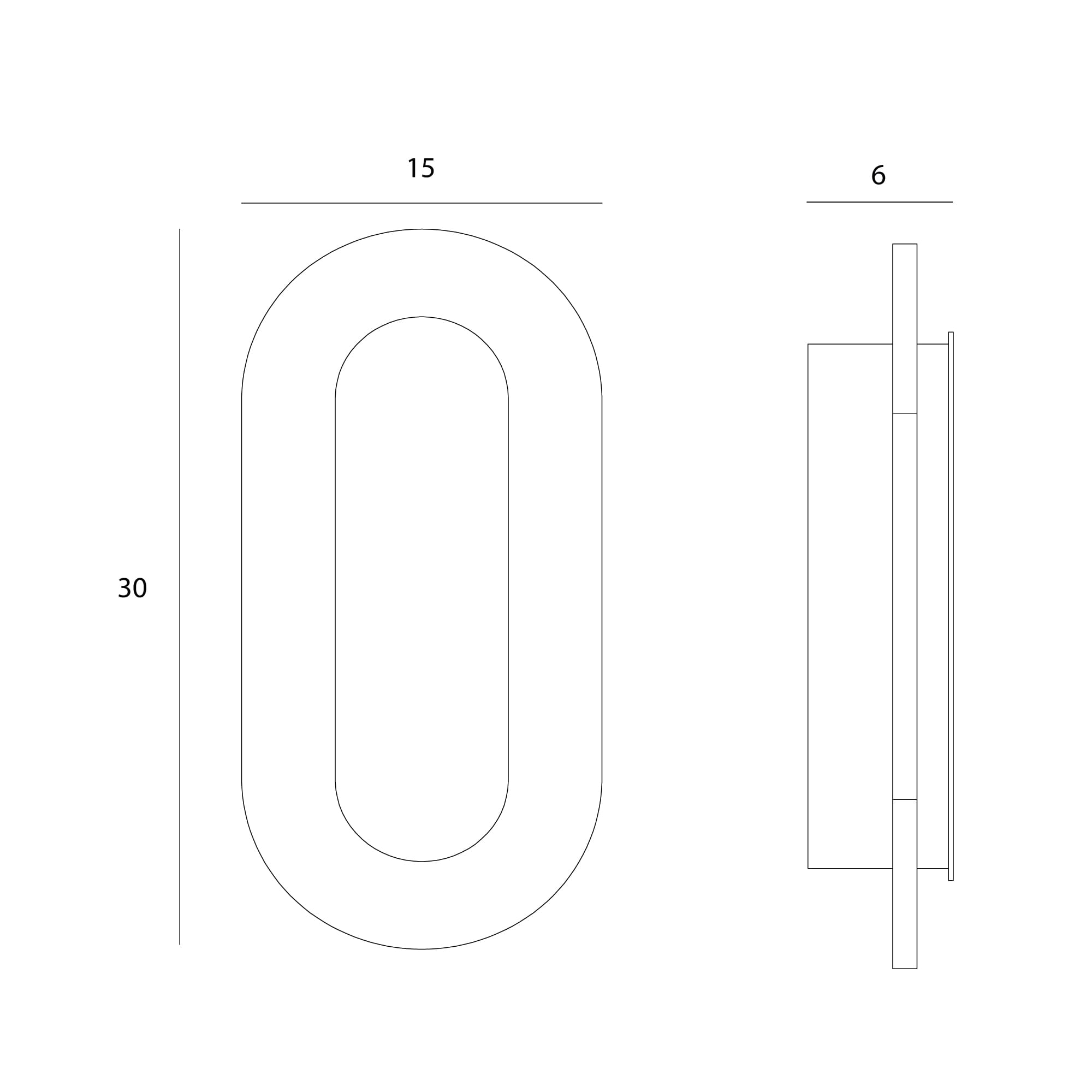 Kinkiet Travertino Oval 10w