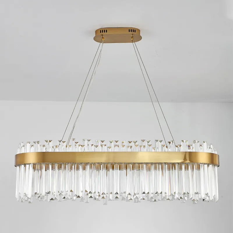 Lux - żyrandol kryształowy podłużny 100cm