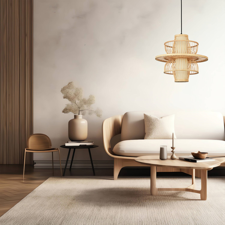 Rattanowa lampa wisząca Estral naturalna 1xE27