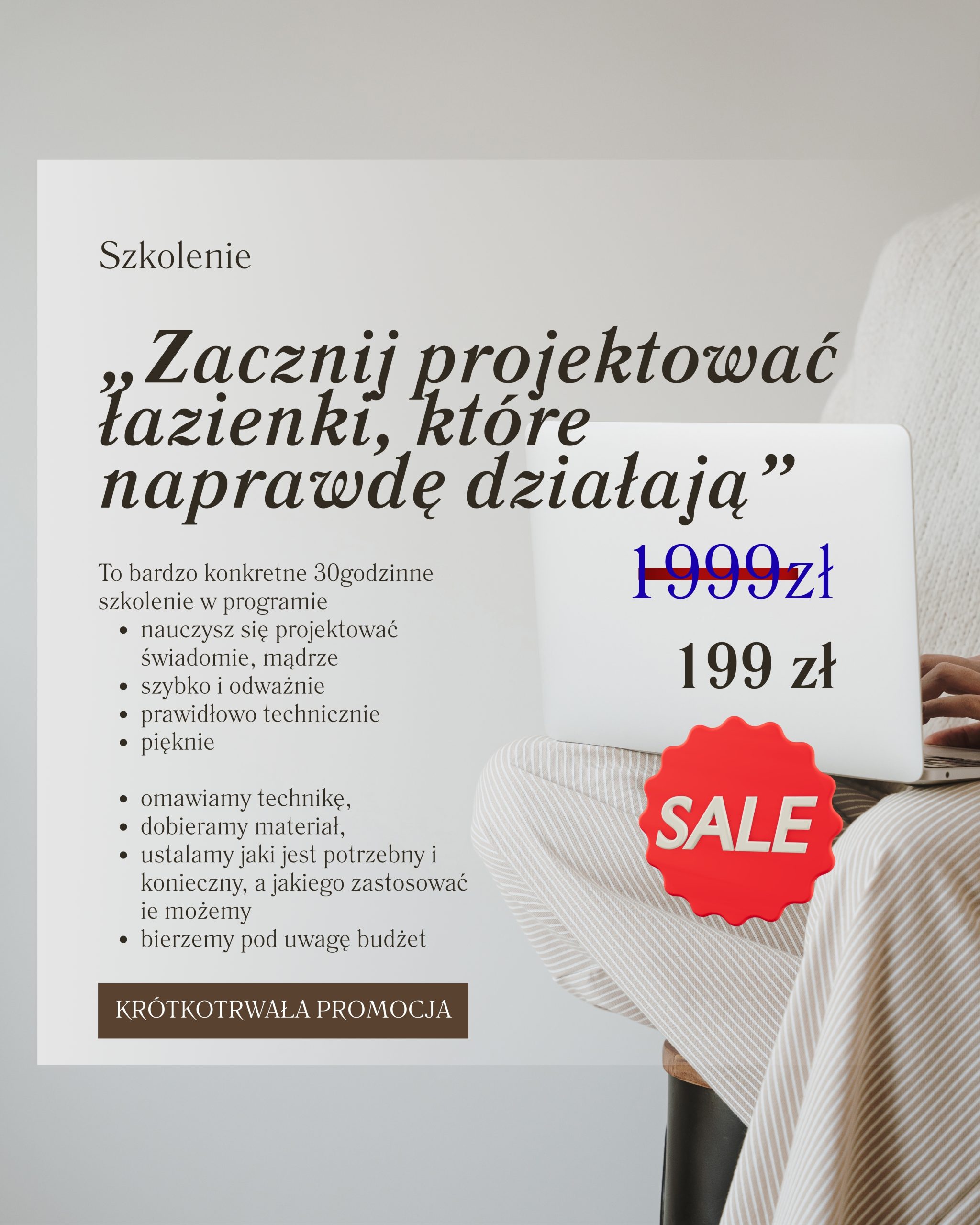 DLA KURSANTÓW Jak zaprojektować łazienki szybko, funkcjonalnie i bez poprawek na budowie - PROJEKTOWANIE ŁAZIENKI OD PODSTAW ONLINE