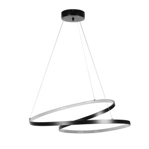 Lampa wisząca led 60w czarna DL-J06 + Pilot MONA