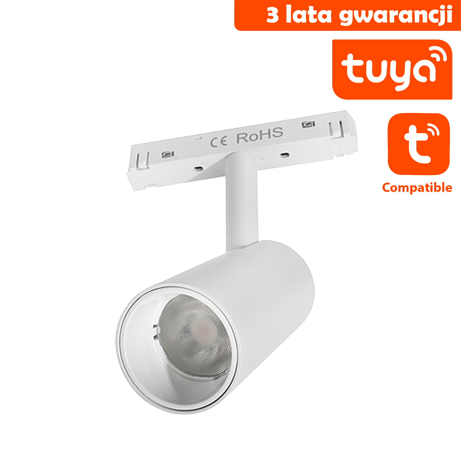 Spot LED Do Szyn magnetycznych DDCX-B07-TY Tuya 7W Biały CCT Spot LED Do Szyn magnetycznych DDCX-B07-TY Tuya 7W Biały CCT