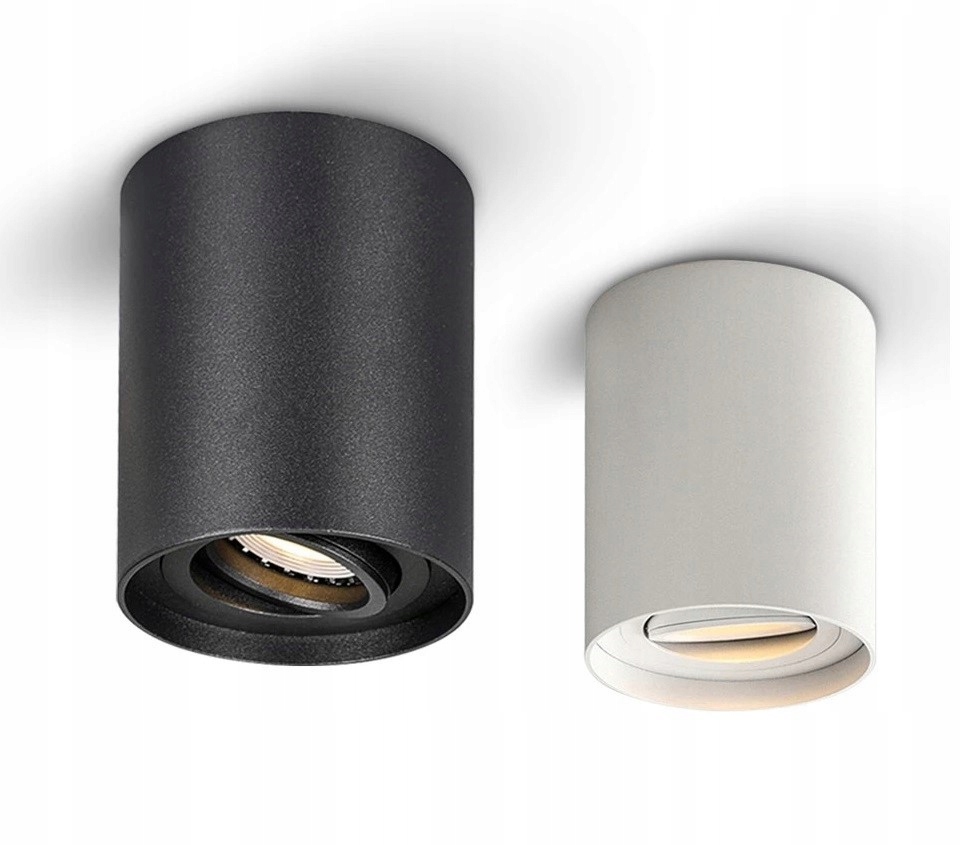 DUŻA OPRAWA NATYNKOWA HALOGENOWA TUBA LED RUCHOMA CZARNA DUŻA OPRAWA NATYNKOWA HALOGENOWA TUBA LED RUCHOMA CZARNA