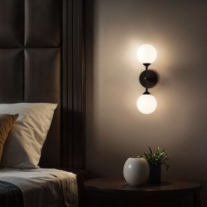 Kinkiet Ścienny AM205 2xG9 Czarny GARDA