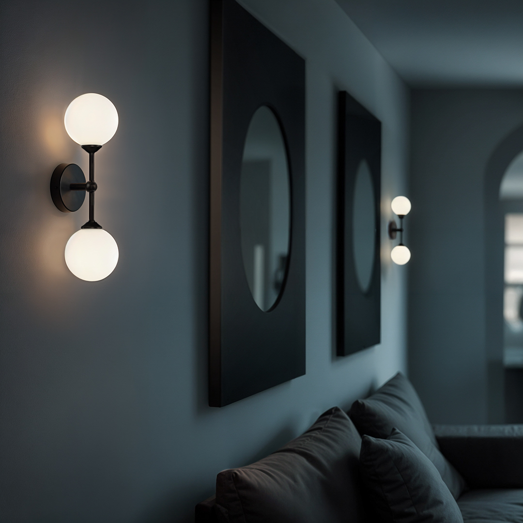 Kinkiet Ścienny AM205 2xG9 Czarny GARDA Kinkiet Ścienny AM205 2xG9 Czarny GARDA