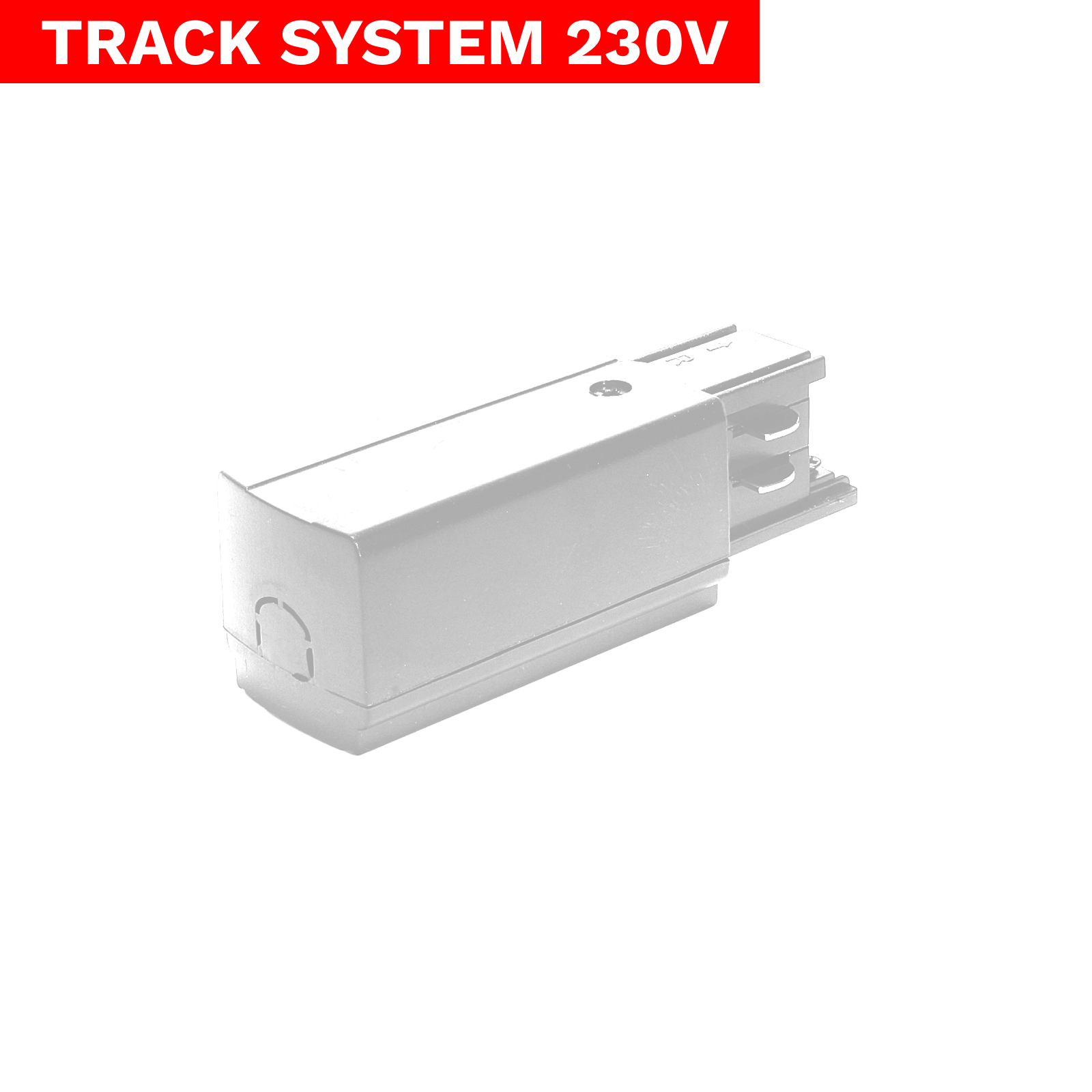 Końcówka zasilająca Track System LL-DX3 biały Końcówka zasilająca Track System LL-DX3 biały