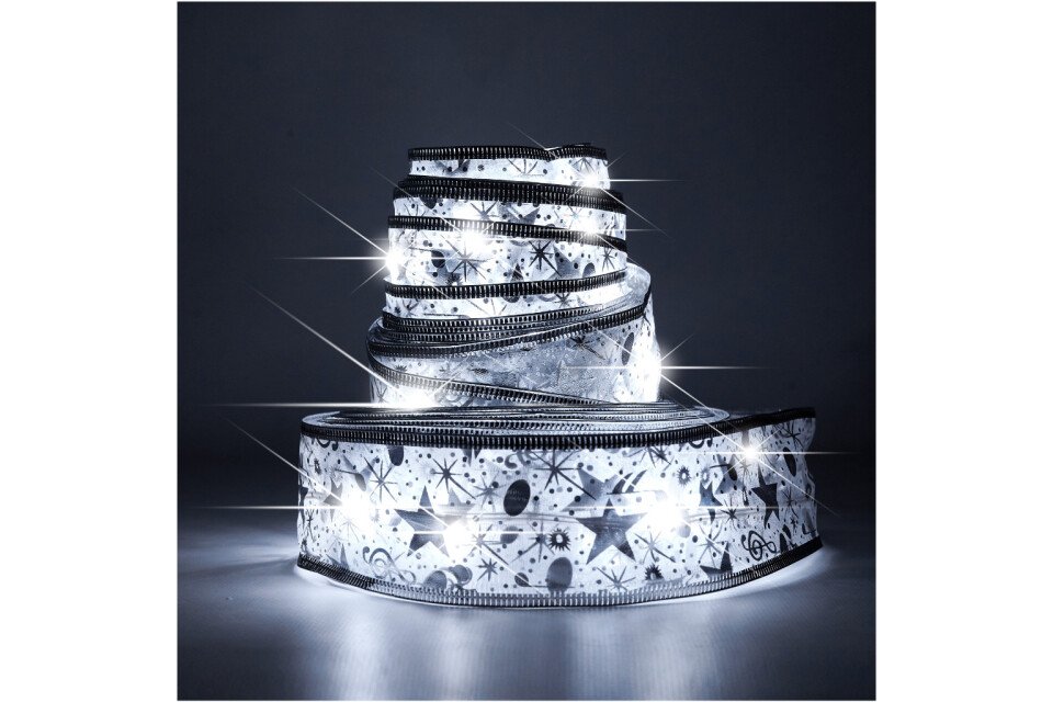 Kurtyna wstążka srebrna 1000L 3W barwa Zimna 6000K Kurtyna wstążka srebrna 1000L 3W barwa Zimna 6000K