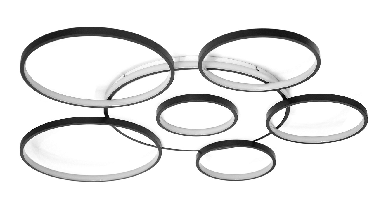 LAMPA DEKORACYJNA SUFIT 194W CZARNA + Pilot DL-F04 GIRONA LAMPA DEKORACYJNA SUFIT 194W CZARNA + Pilot DL-F04 GIRONA