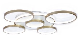 LAMPA DEKORACYJNA SUFITOWA 120W ZŁOTA +  PILOT  DL-Z03 SEMPRE