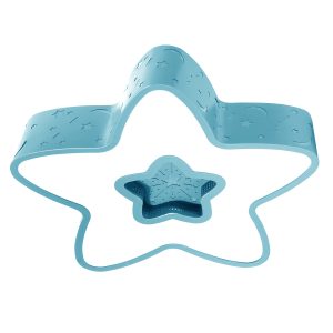 LAMPA DZIECIĘCA LED NIEBIESKA GWIAZDKA 36W + PILOT DL-H02