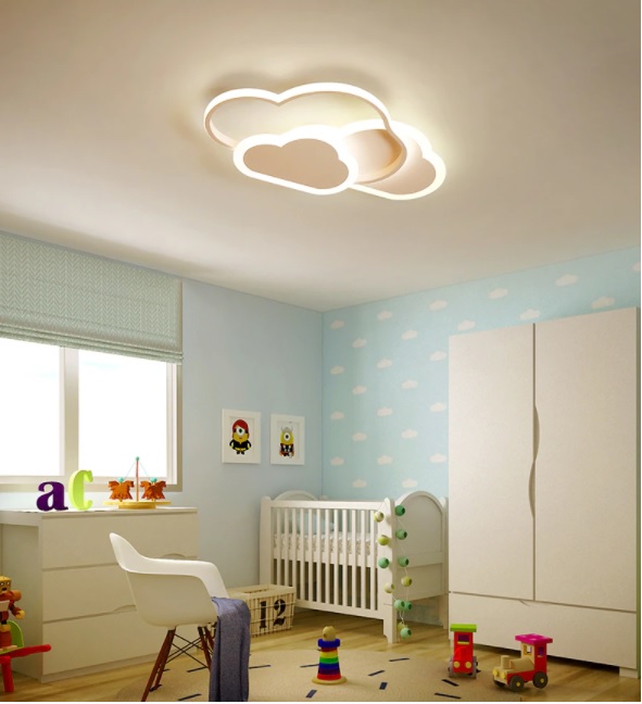 LAMPA DZIECIĘCA LED SUFIT BIAŁE CHMURKI 58W + PILOT DL-I03 LAMPA DZIECIĘCA LED SUFIT BIAŁE CHMURKI 58W + PILOT DL-I03