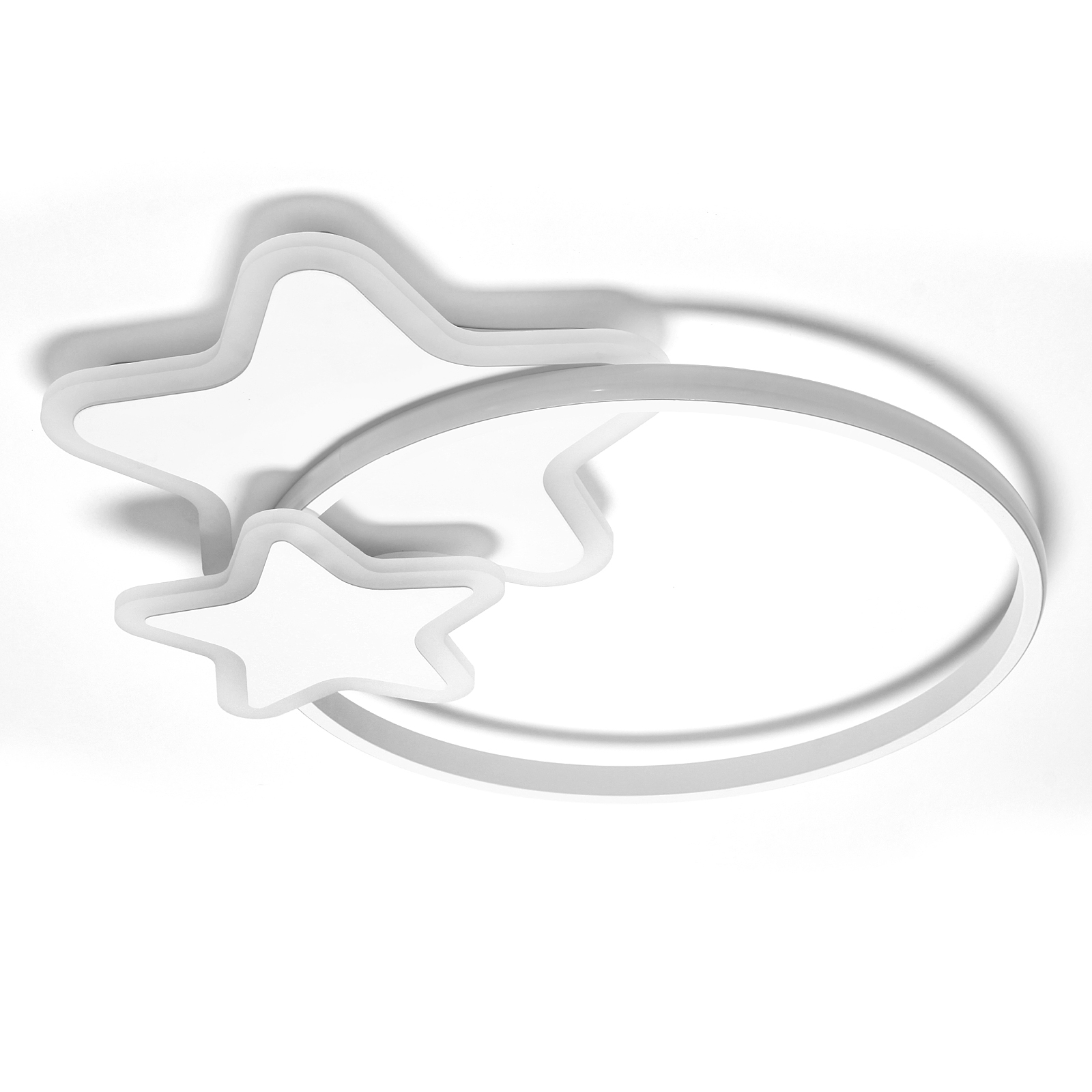 LAMPA DZIECIĘCA LED SUFIT BIAŁE GWIAZDKI 60W + PILOT DL-I05 LAMPA DZIECIĘCA LED SUFIT BIAŁE GWIAZDKI 60W + PILOT DL-I05