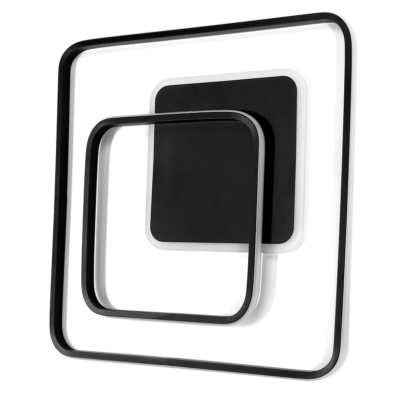 LAMPA SUFITOWA PLAFON LED LINIE I KWADRATY 88W + PILOT DL-G04 QUADRA