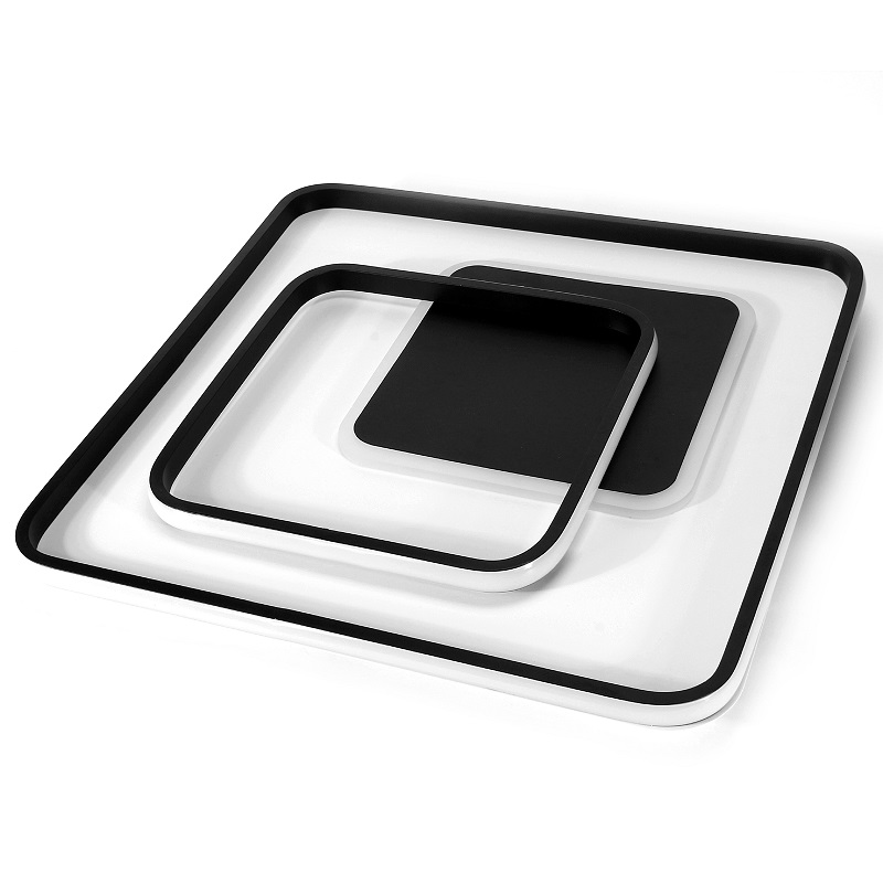 LAMPA SUFITOWA PLAFON LED LINIE I KWADRATY 88W + PILOT DL-G04 QUADRA