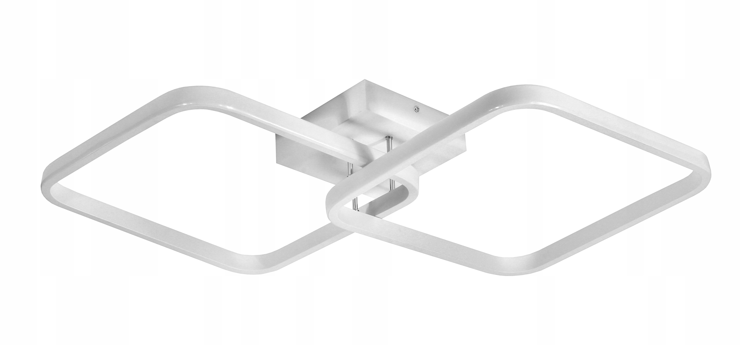 Lampa Dekoracyjna 2 kwadraty 52W Biała + Pilot IMOLA Lampa Dekoracyjna 2 kwadraty 52W Biała + Pilot IMOLA