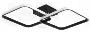 Lampa Dekoracyjna 2 kwadraty 52W Czarna DL-Z02 IMOLA