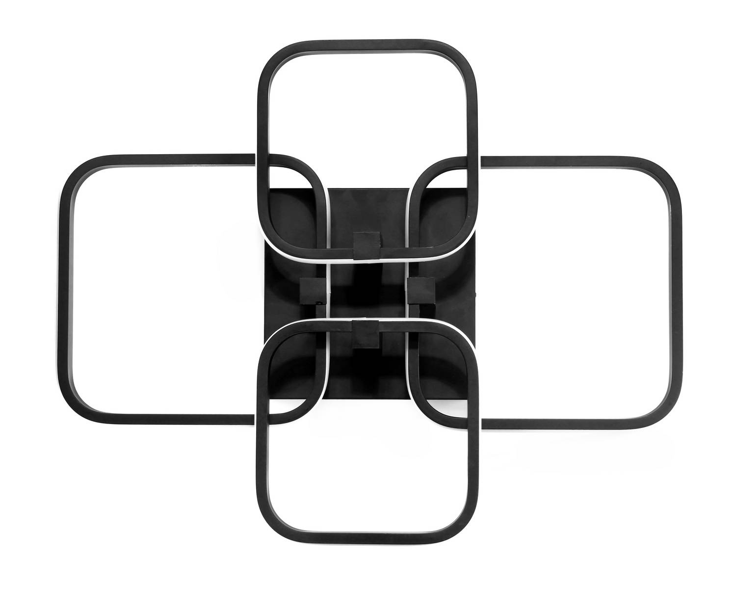 Lampa Dekoracyjna 72W Czarna 4 Kwadraty + pilot DL-C02 QUATRO Lampa Dekoracyjna 72W Czarna 4 Kwadraty + pilot DL-C02 QUATRO