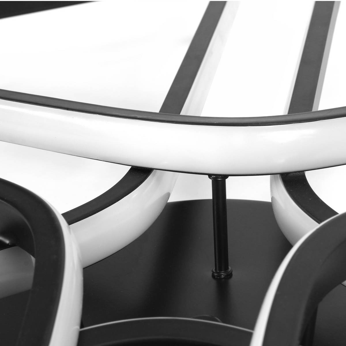 Lampa Dekoracyjna 72W Czarna 4 Kwadraty + pilot DL-C02 QUATRO Lampa Dekoracyjna 72W Czarna 4 Kwadraty + pilot DL-C02 QUATRO