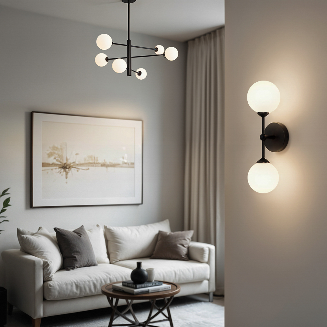 Lampa Dekoracyjna AM201 6xG9 Czarna GARDA Lampa Dekoracyjna AM201 6xG9 Czarna GARDA