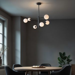 Lampa Dekoracyjna AM201 6xG9 Czarna GARDA