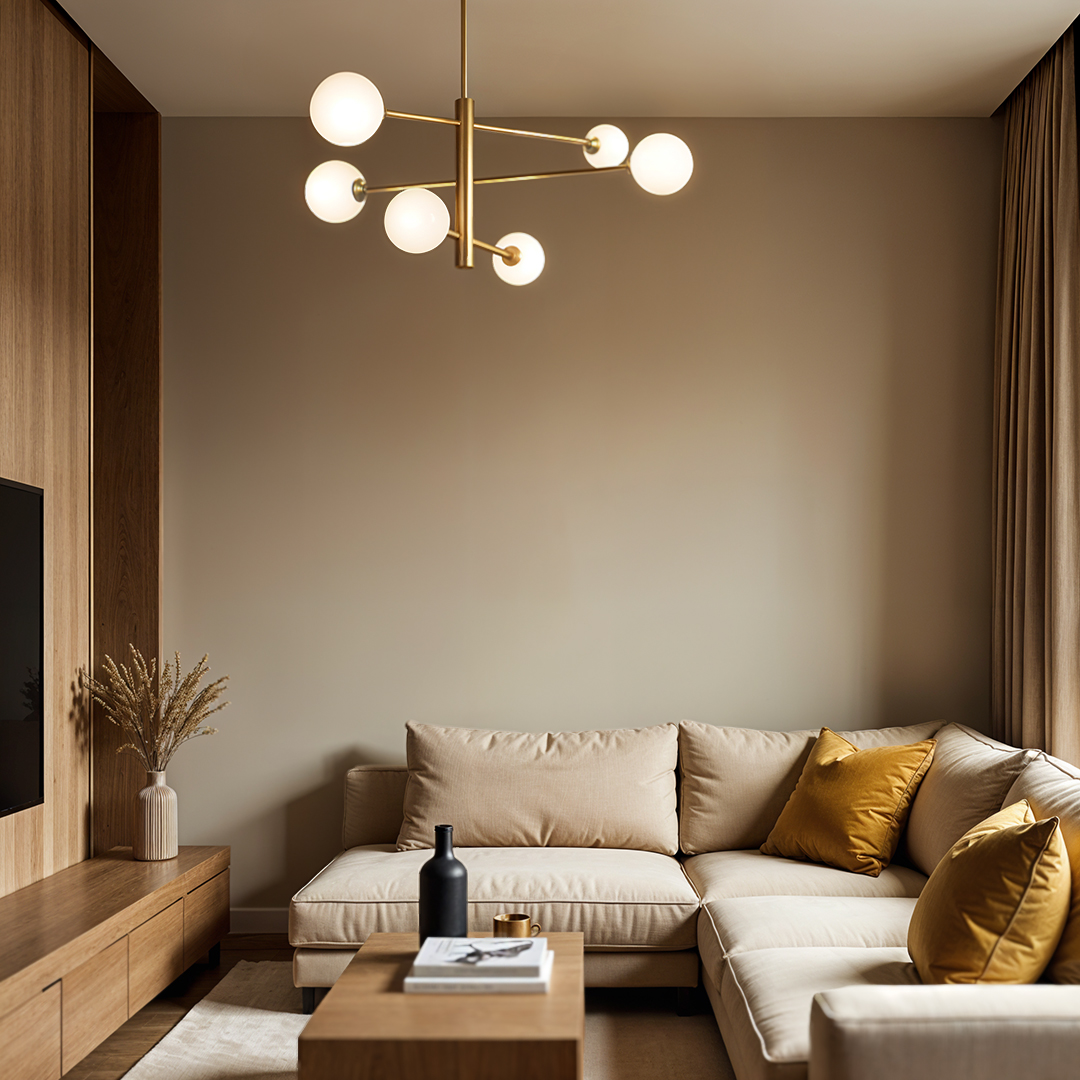 Lampa Dekoracyjna AM201 6xG9 Złota GARDA Lampa Dekoracyjna AM201 6xG9 Złota GARDA