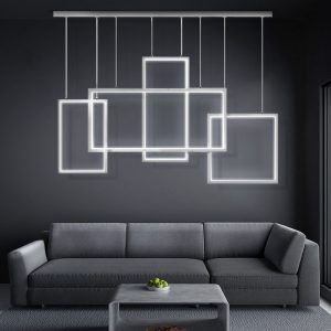 Lampa Led Wiszące Prostokąty 75W biała 4000K DL-G04 BRAGA