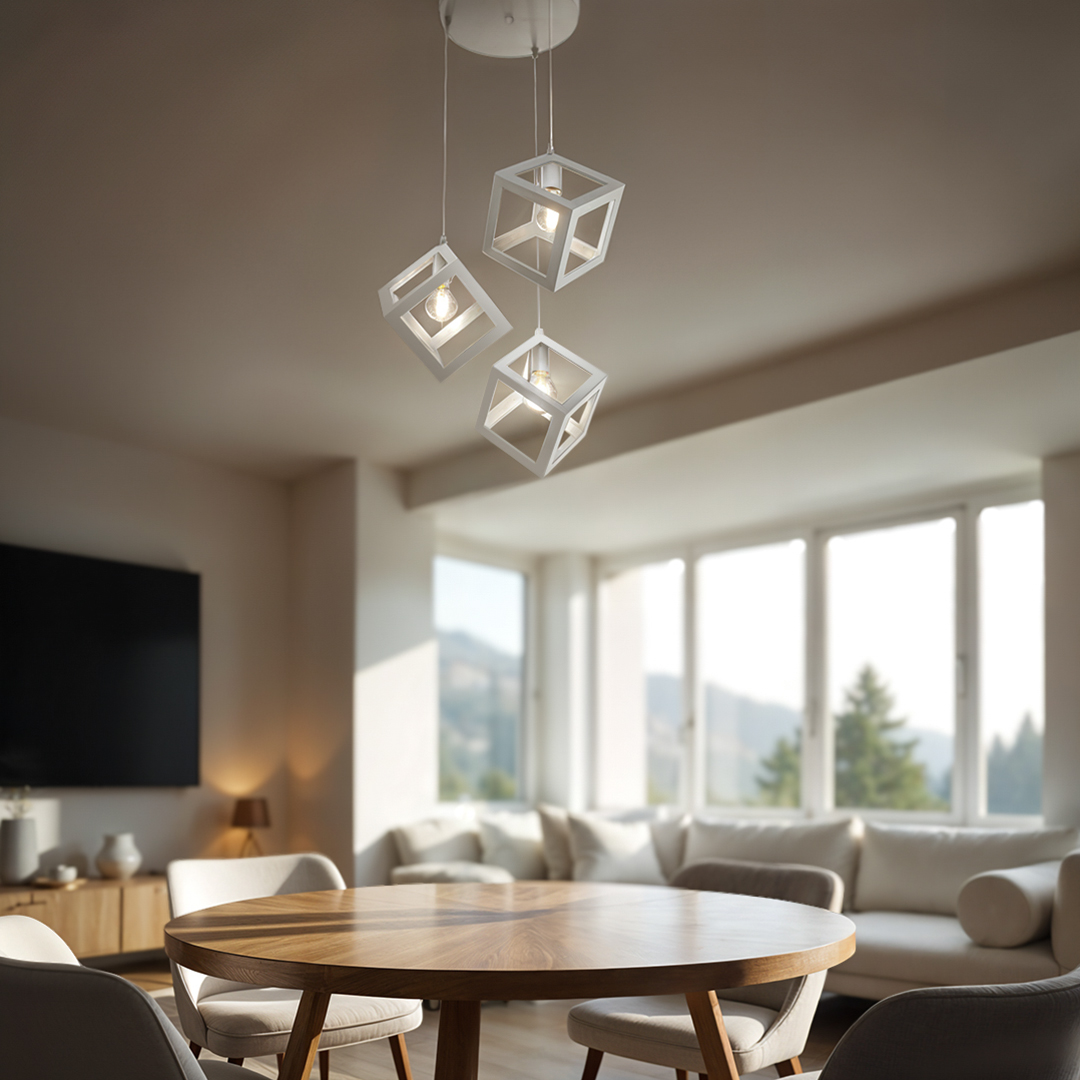 Lampa Loft Sweden okrągła PZE-609 Biała