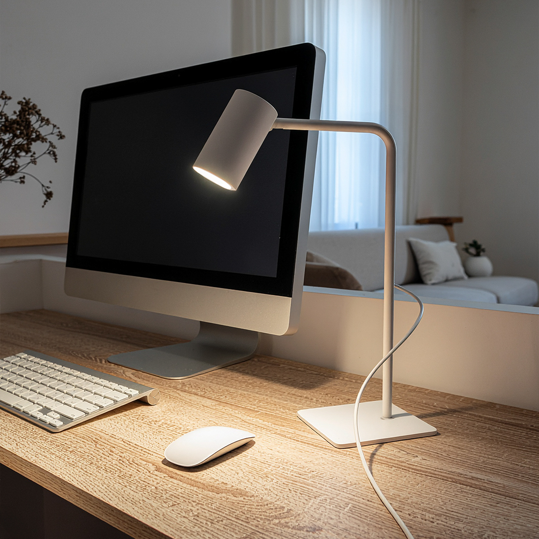 Lampa biurkowa BORA HG-BL003 1xGU10 biały Lampa biurkowa BORA HG-BL003 1xGU10 biały