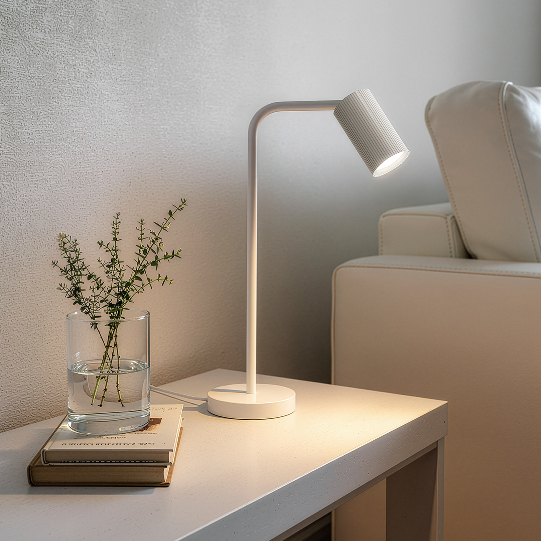 Lampa biurkowa GU10 ESLA HG-BL013 biały Lampa biurkowa GU10 ESLA HG-BL013 biały