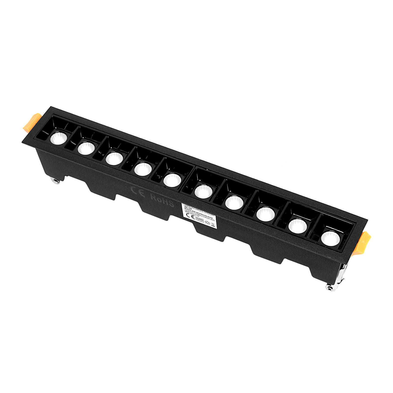 Lampa liniowa Led podtynkowa 20W 3000K czarna JDL-10T Lampa liniowa Led podtynkowa 20W 3000K czarna JDL-10T